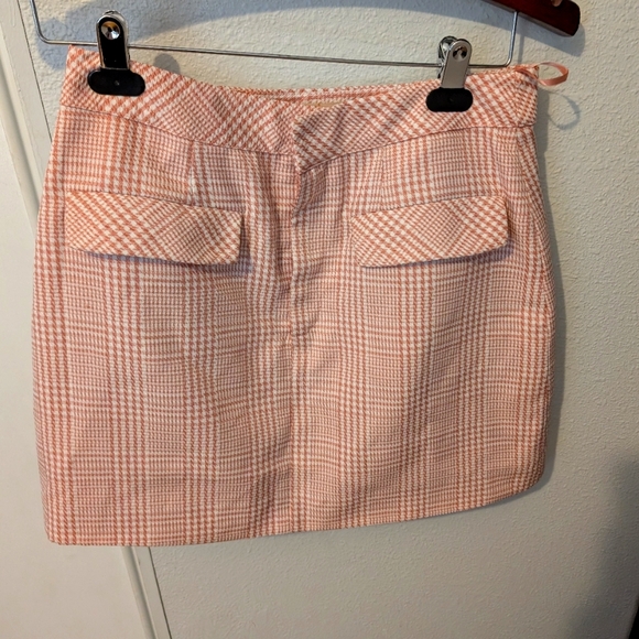 Choosy Brand Elegant Pink Plaid Mini Skirt - Picture 1 of 6